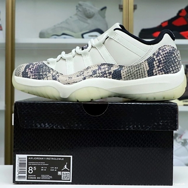 SNAKESKIN AIR JORDAN 11 LIGHT BONE LOW 0717